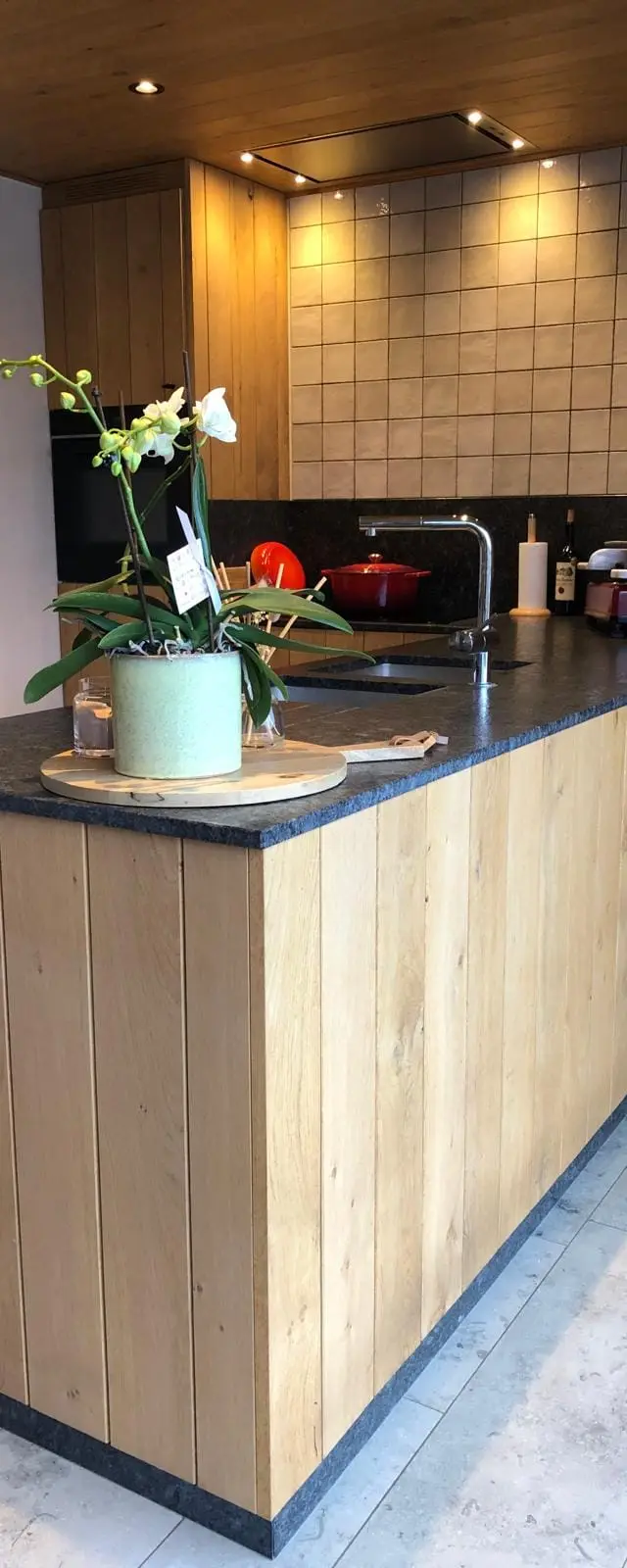 Massief eiken keuken